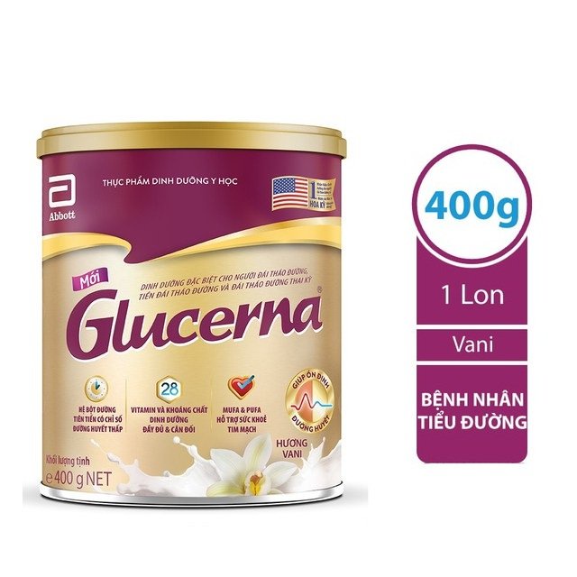 Sữa Glucerna  400G-850g hương vani (Dành cho người tiểu đường)