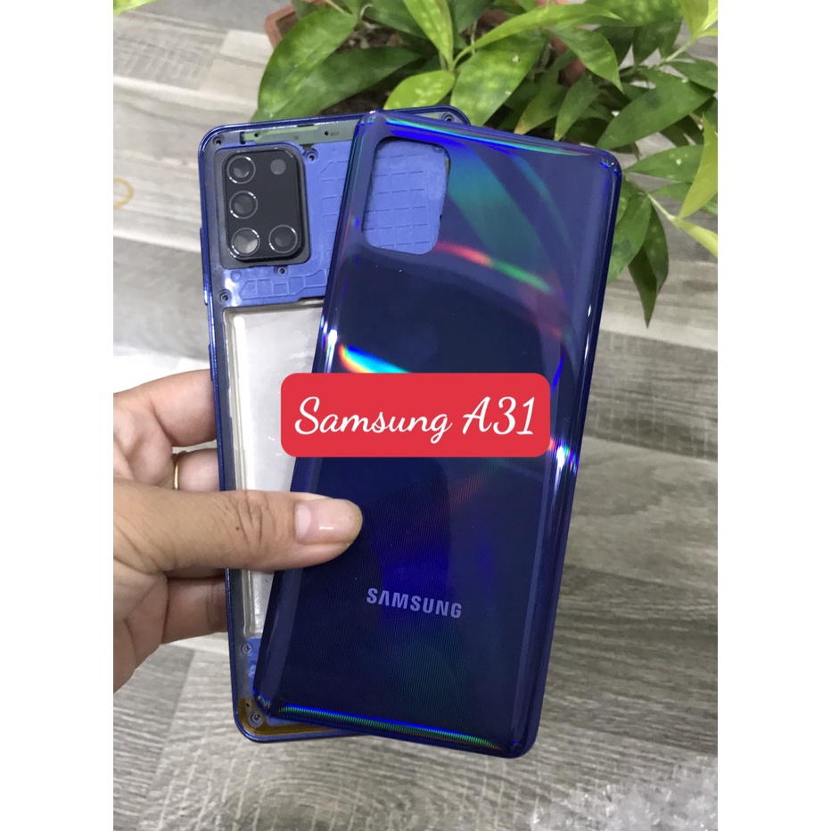 Bộ vỏ sườn samsung A31 zin