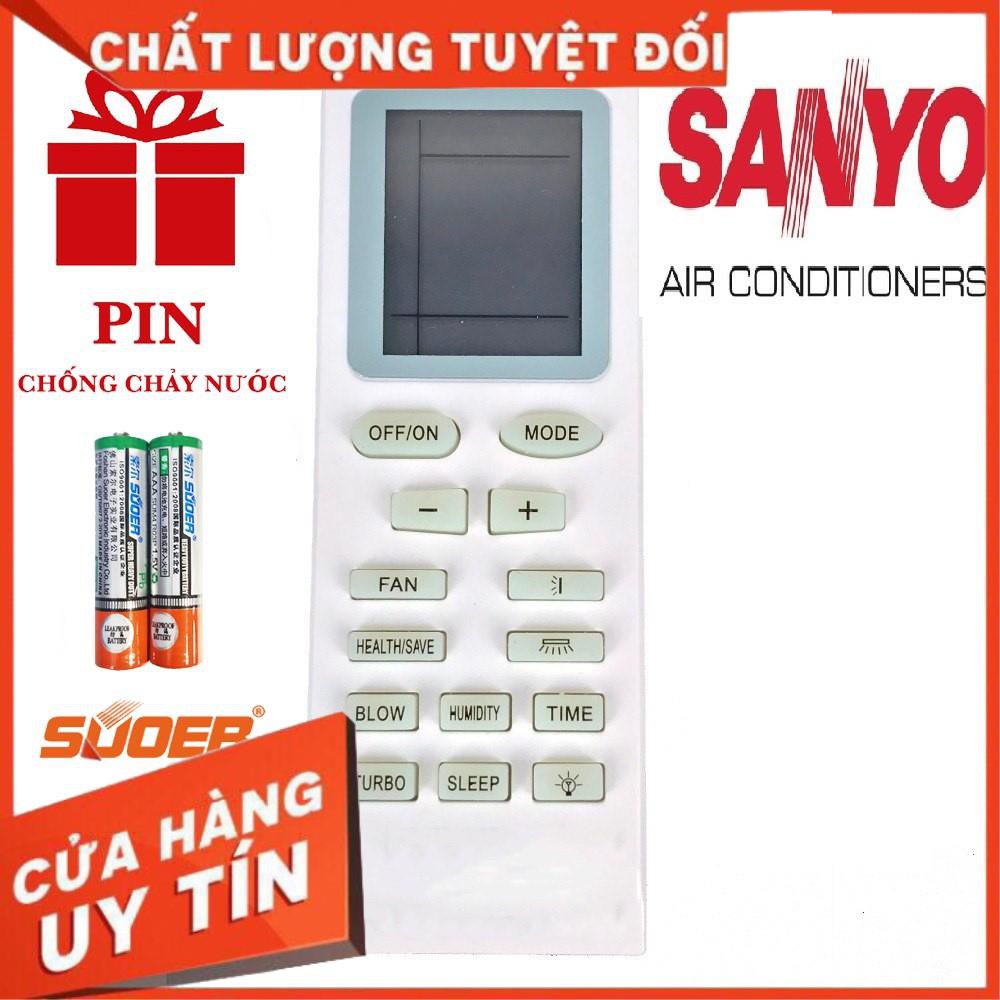 Điều khiển điều hoà Sanyo mẫu 2 Remote máy lạnh Sanyo chính hãng