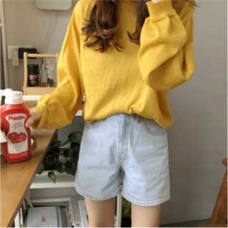 (Có sẵn) Áo thun thu dài tay mỏng ulzzang / Áo len mỏng