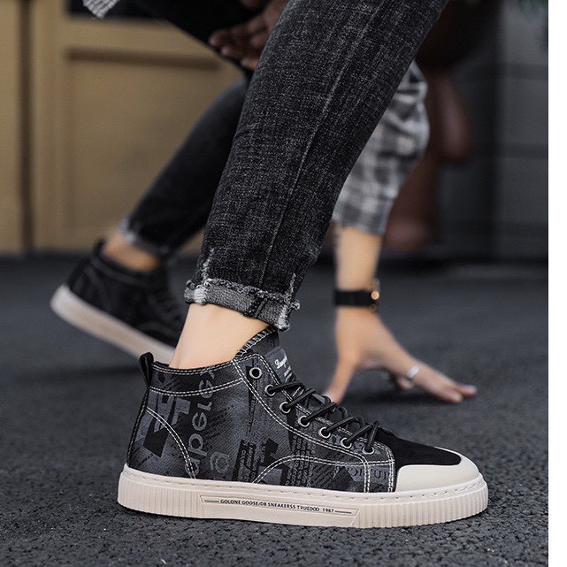 Giày cao cổ nam - giày nam xu hướng hót nhất 2019 - phối màu cực độc | BigBuy360 - bigbuy360.vn