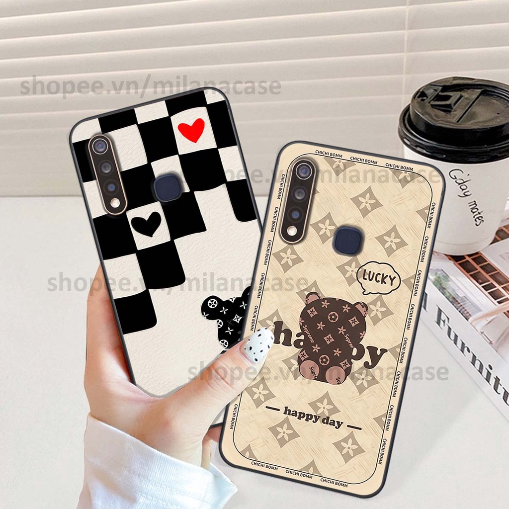 Ốp Vivo Y19 / U3 gấu be@rBrick gấu Teddy Kaws siêu đẹp, phong cách, cá tính