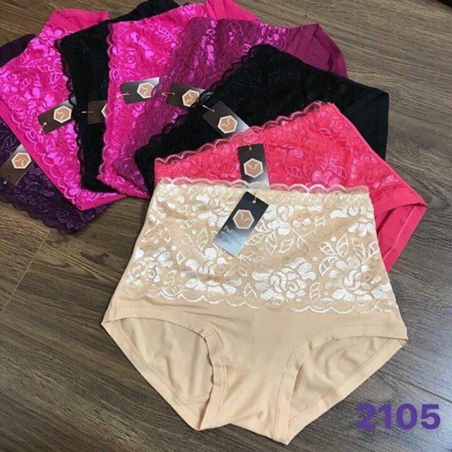 Quần lót cotton pha ren cạp cao gen bụng nhẹ, quần lót dành cho các mẹ | BigBuy360 - bigbuy360.vn