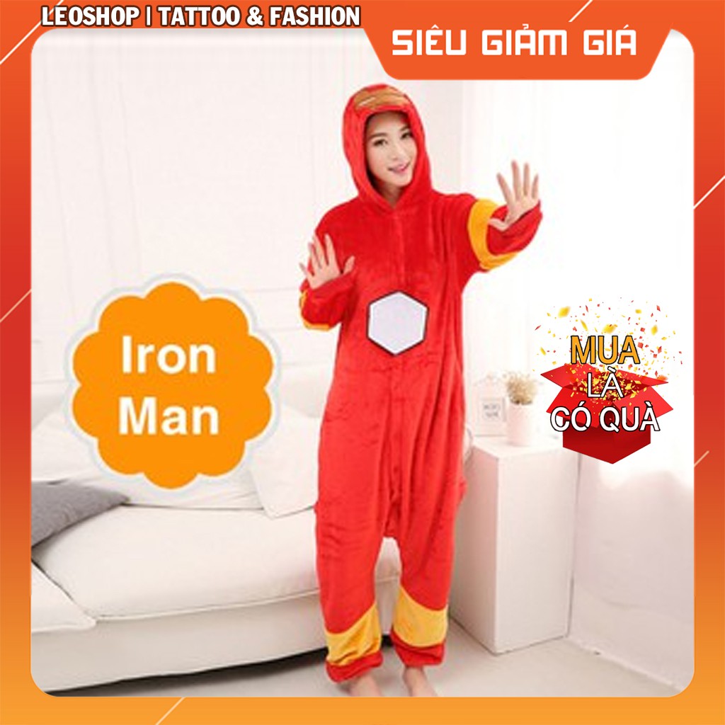 Bộ Đồ Thú Iron Man - Chất Nhung Mịn Cao Cấp [FREESHIP]