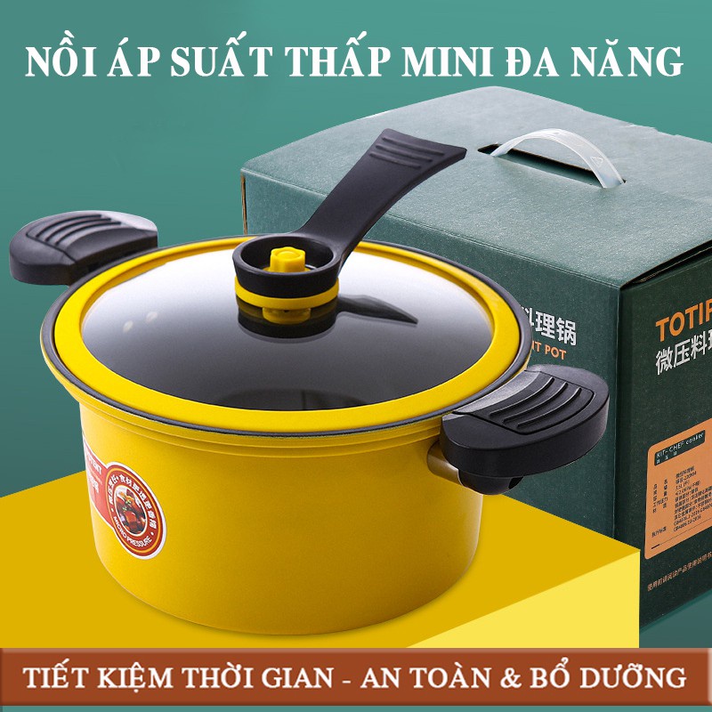 Nồi áp suất chống dính hầm kho Totipotent đa năng tiết kiệm thời gian đun phù hợp mọi loại bếp