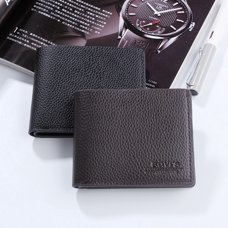 Ví ngắn chất liệu PU cho nam