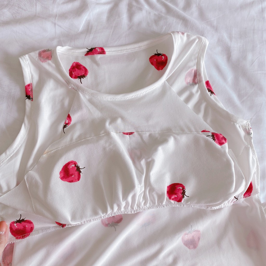 Bộ Đồ Ngủ Nữ Ngắn Tay Mùa Hè Tặng Kèm Túi - Có Miếng Đệm Quần Áo Ngủ Đồ Mặc Nhà BĐN11 | BigBuy360 - bigbuy360.vn