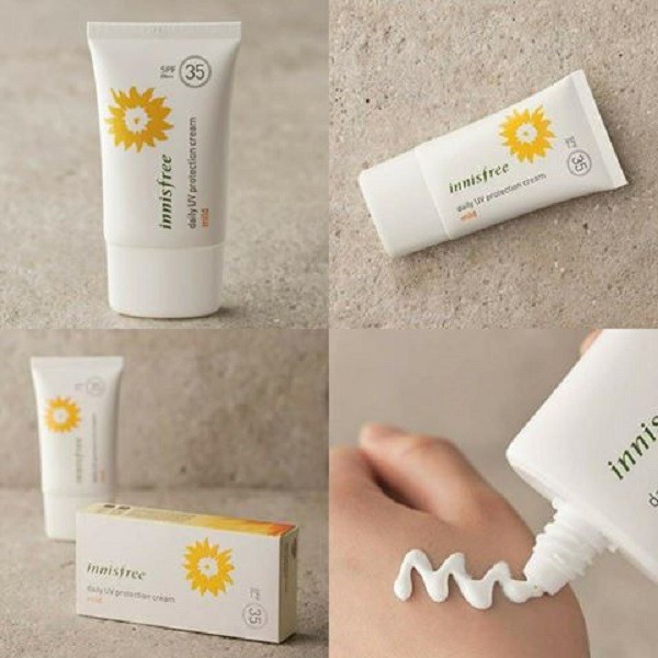 kem chồng nắng Daily innisfree UV MIld spf 35+ chuyên dùng hằng ngày cho da khô, da nhạy cảm [ hàng chuẩn Hàn Quốc ]