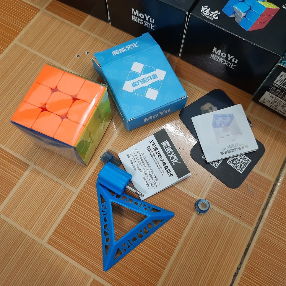 Đồ chơi rubik 3x3 RS3M 2020 Nam Châm 3 Tầng Stickerless bằng nhựa cao cấp