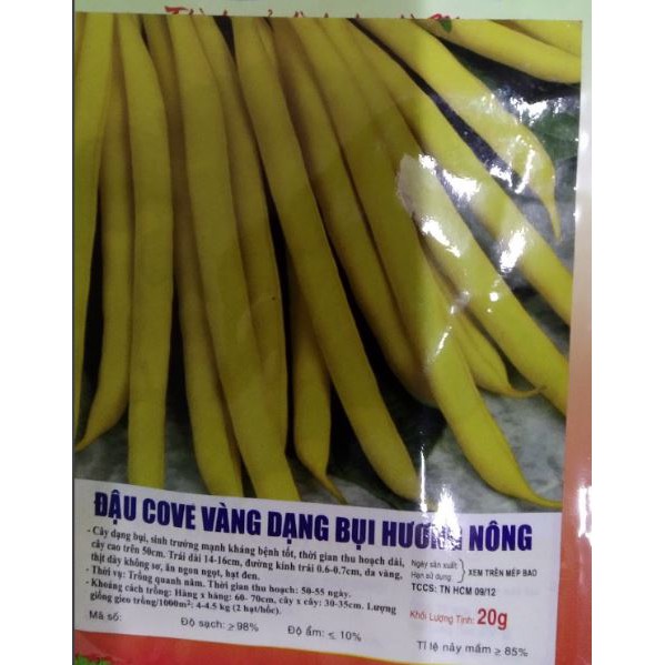 ĐẬU COVE VÀNG DẠNG BỤI - GÓI 20 GRAM