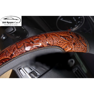 Bọc Vô Lăng Da Pha Vân Gỗ Cao Cấp 38cm