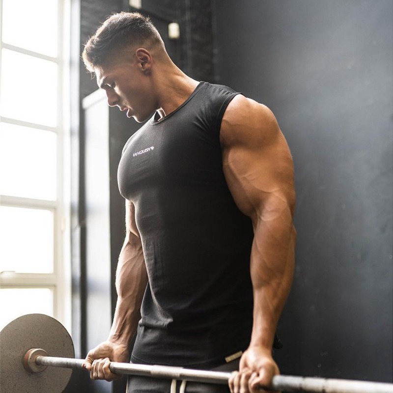 Áo Ba Lỗ Thể Thao Chất Liệu Cotton Co Giãn Cho Nam