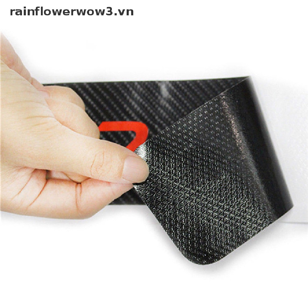 Bộ 4 Miếng Dán Bảo Vệ Bàn Đạp Cửa Xe Hơi Bằng Sợi Carbon Cao Cấp