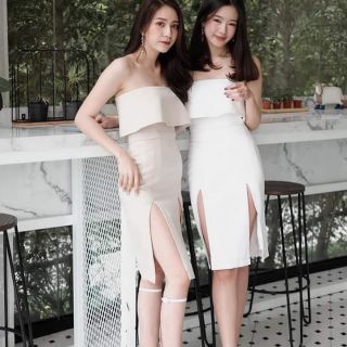 Đầm body cúp ngực xẻ đùi