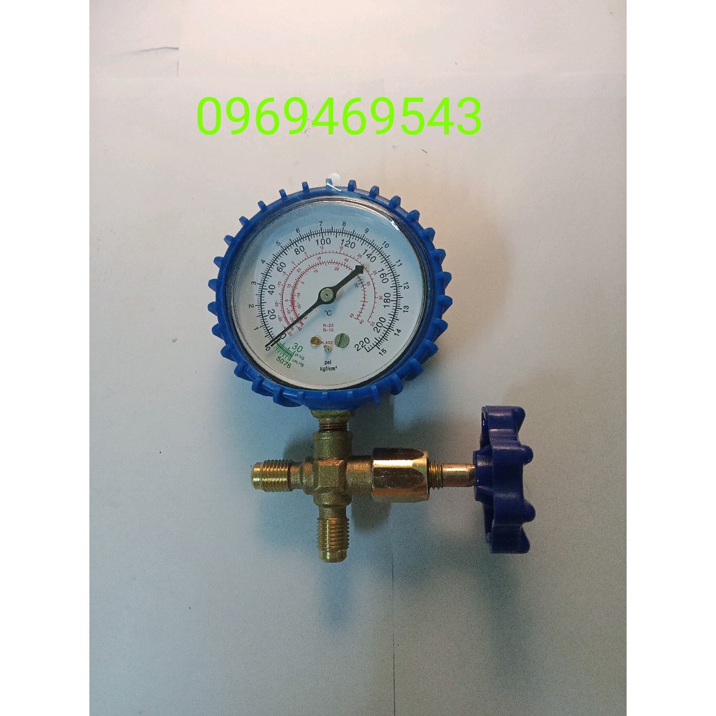 Đồng hồ nạp gas đơn CT466 loại thường (giá siêu mềm), đồng hồ đơn nạp gas máy lạnh