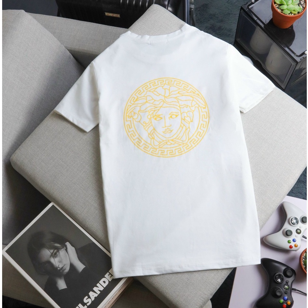 Áo Thun Nam Tay Ngắn OBOKFASHION, Áo Phông Nam Cổ Tròn Chất Thun Lạnh Màu Trắng- Đen-Vàng  ACT15