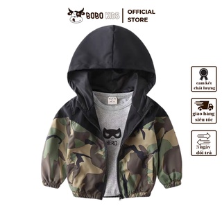Áo Khoác Bé Trai BoBoKids Phối Màu Sành Điệu Chất Liệu Cao Cấp Cho Trẻ Em Từ 1,5-10 Tuổi Phong Cách Hàn Quốc