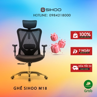 Ghế Công Thái Học Ergonomic,Chống Gù Cao Cấp Sihoo M18 ( ghế đệm)