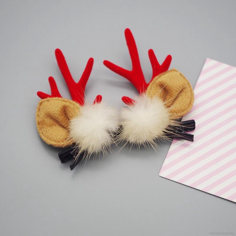 Cài tóc sừng hươu cho bé gái