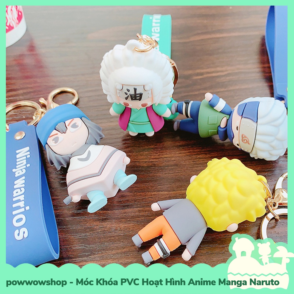 [Sẵn VN - Hỏa Tốc] Dây Móc Khóa PVC Kiểu Dáng Hoạt Hình Anime Manga Ninja Warrior Naruto Shippuden