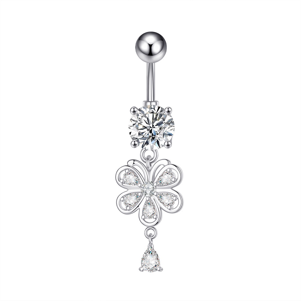 Khuyên Rốn Đính Đá Zircon Thời Trang