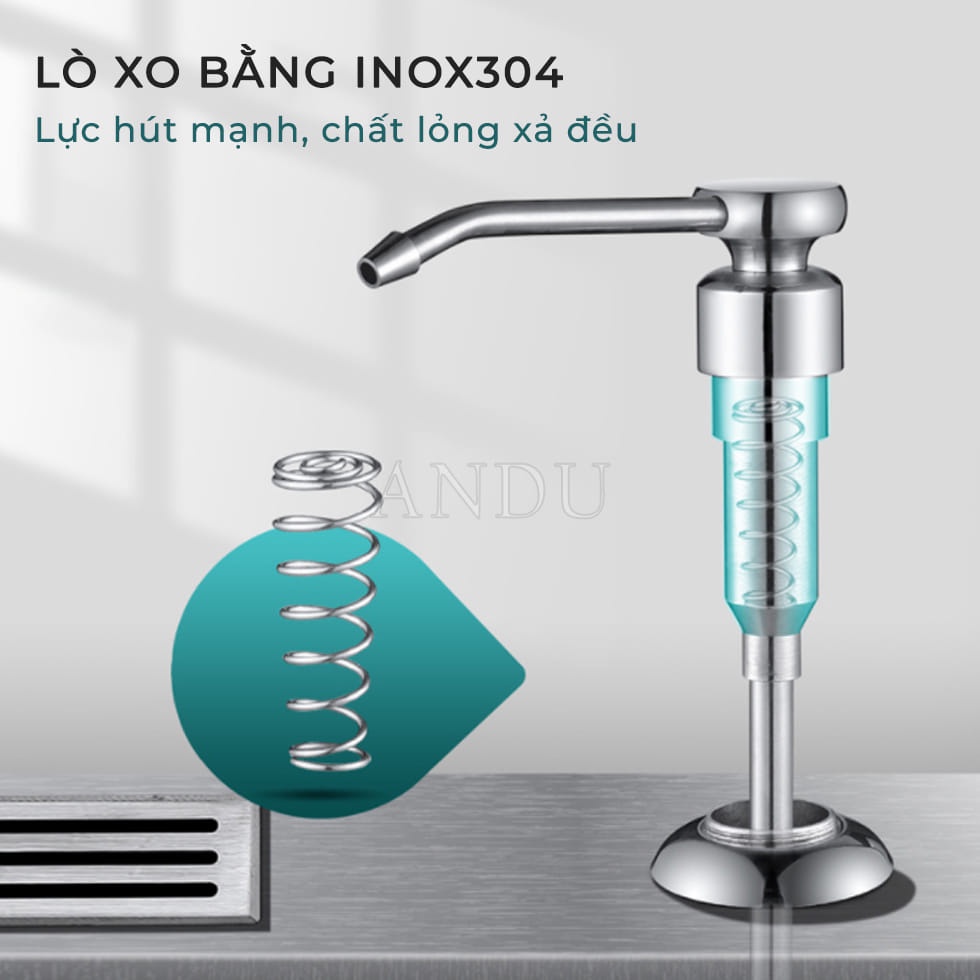 Vòi Bơm Hút Nước Rửa Chén, Tự Bơm Hút Dầu Rửa Bát với Ống Dẫn Silicon Dài 1,2m Siêu Tiện Lợi