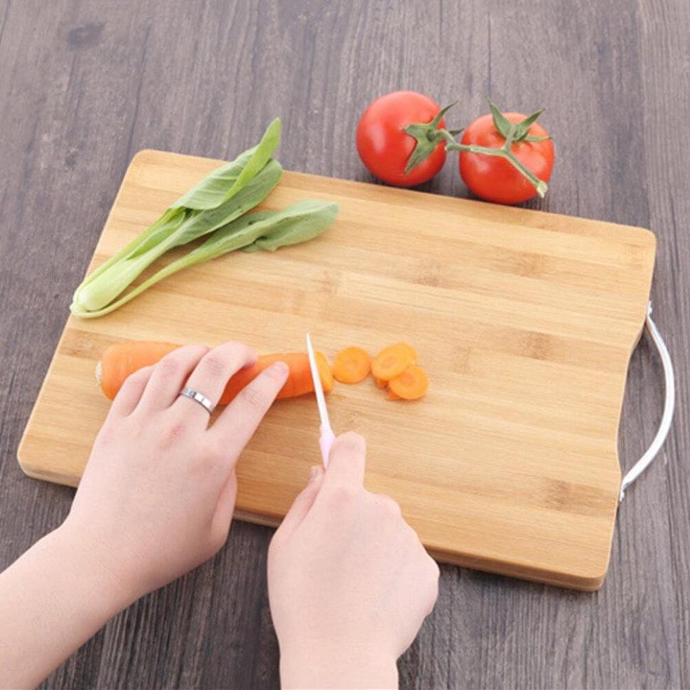 Thớt tre hình chữ nhật 26 x 36 x 1,7cm cao cấp - HV Store 455