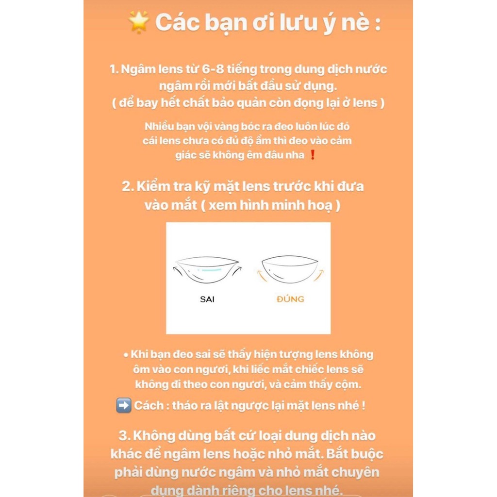 Lens - Kính Áp Tròng Cận Không Màu(Trong suốt) và Cận màu-Made in Korea KOREA