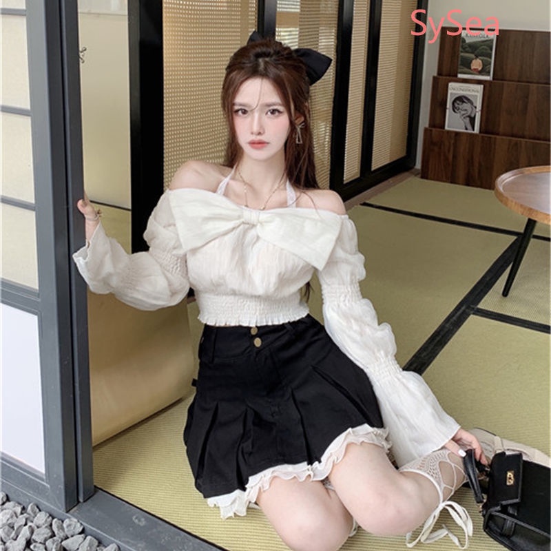 Áo Sơ Mi Phối Nơ Thời Trang Mùa Thu Pháp Dành Cho Nữ