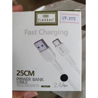Cáp sạc Type-C  cho pin dự phòng Earldom