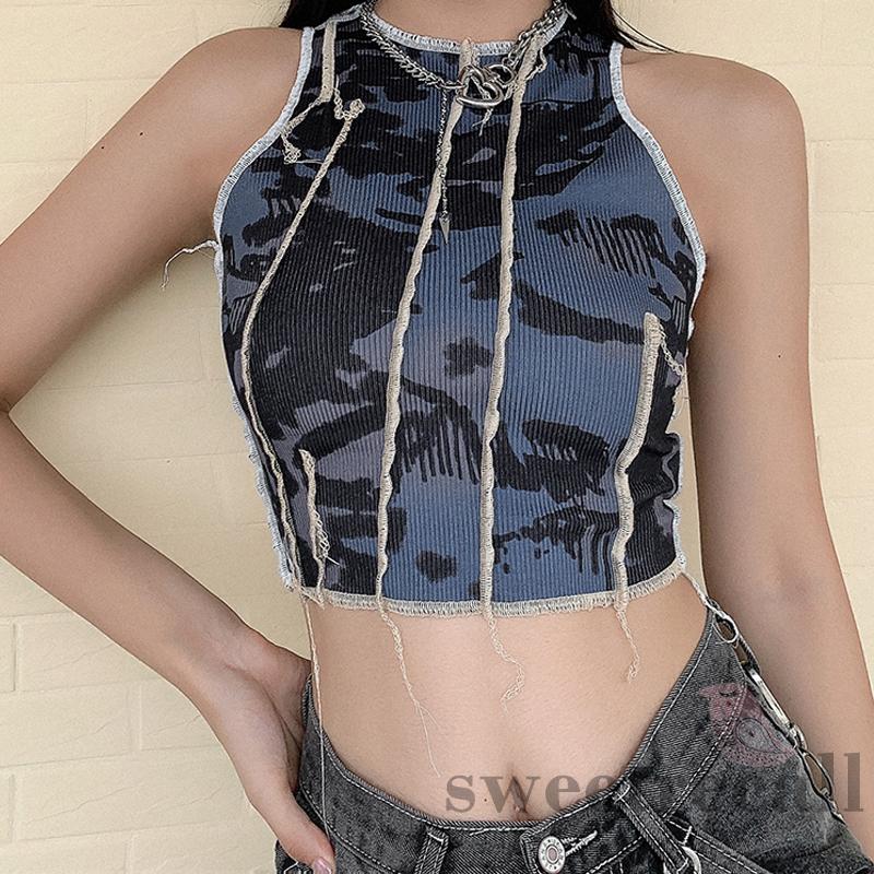 Áo cổ tròn không tay dáng ôm thời trang dành cho nữ | BigBuy360 - bigbuy360.vn