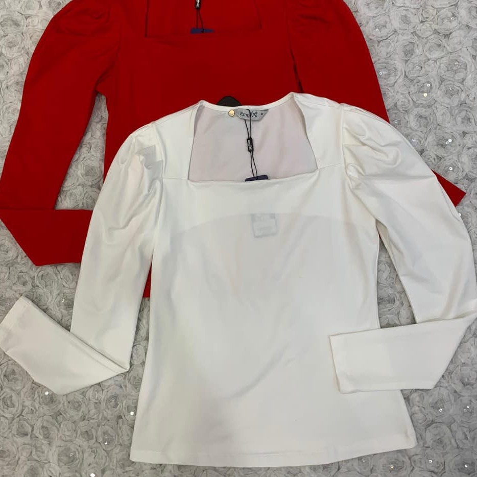 Áo thun cổ vuông, tay bồng Emspo ATL0439