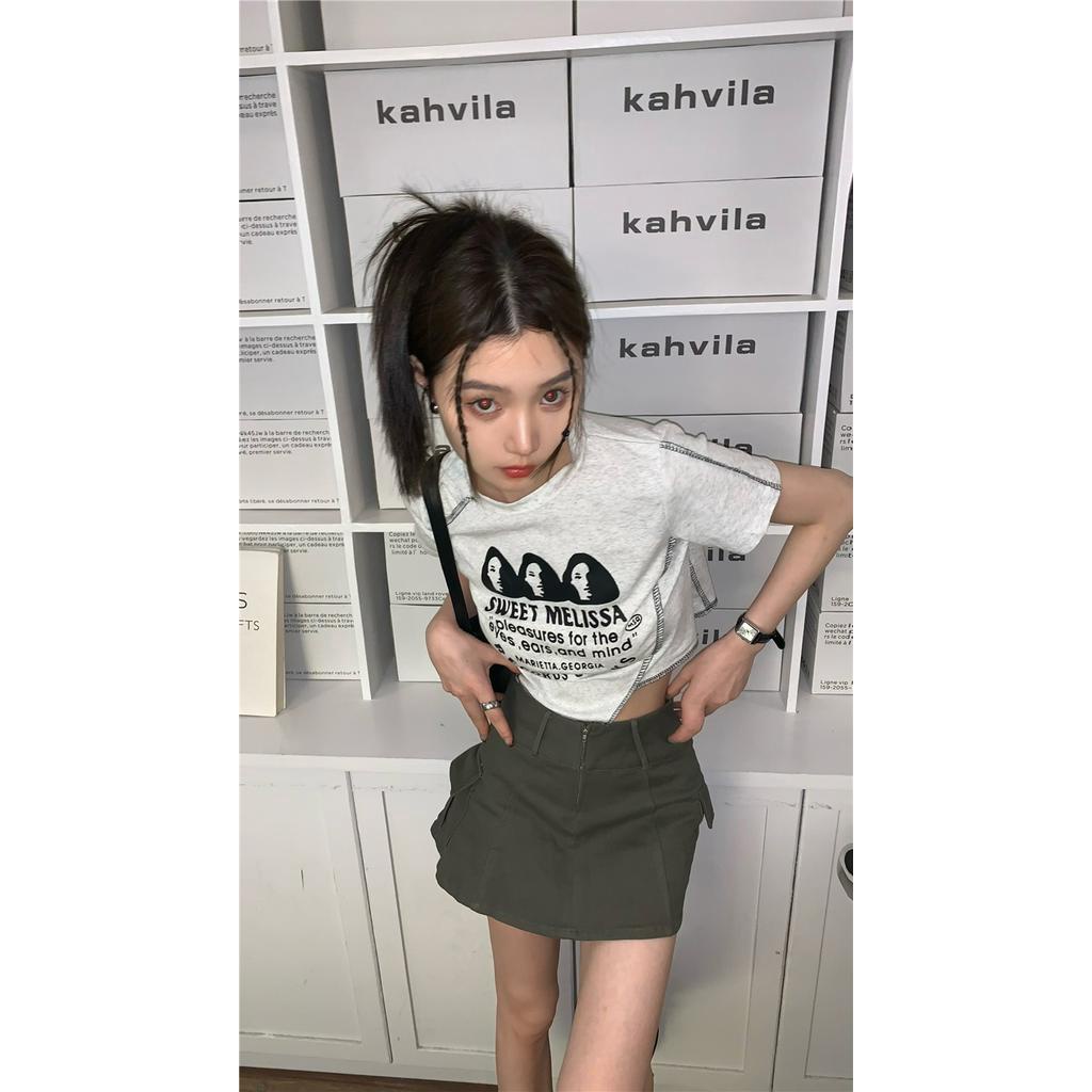 Áo Thun Cộc Tay Thêu Họa Tiết Mùa Hè 62566