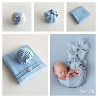 2 Pcs Newborn Photography Props Baby Wraps Blanket Photo  Accessories