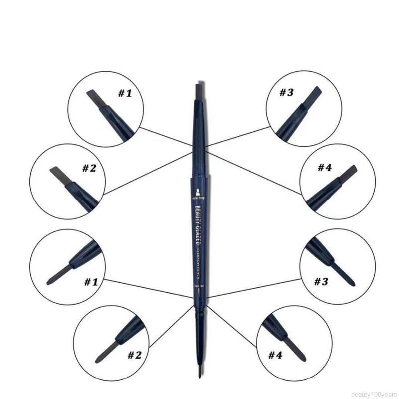 [Hàng mới về] Chì kẻ chân mày BEAUTY GLAZED 2 đầu chống nước chống thấm mồ hôi giữ màu tốt | BigBuy360 - bigbuy360.vn