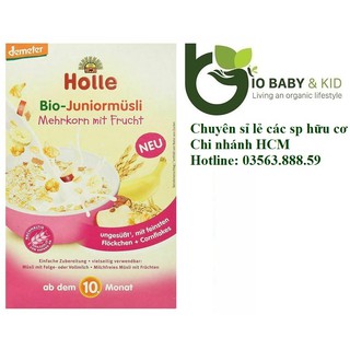 Bột Holle ngũ cốc hoa quả hữu cơ demeter 10 tháng 250g