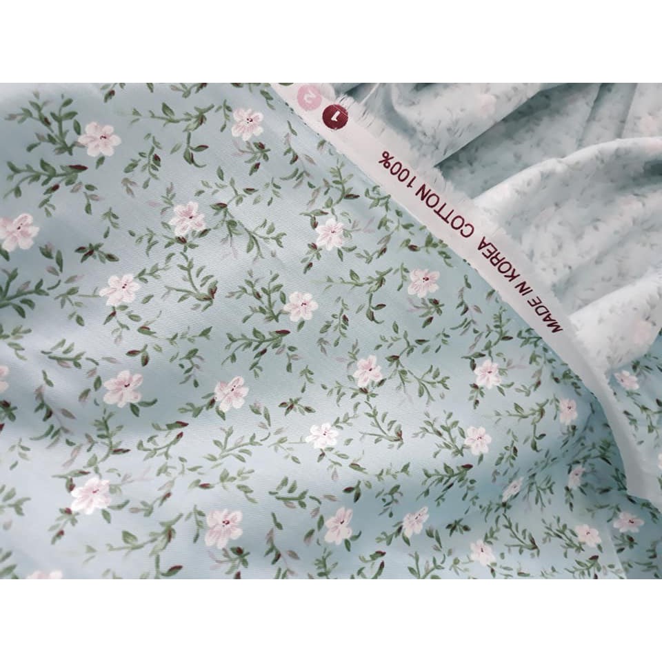 2m85 vải cotton 100% nhập khẩu Hàn Quốc khổ 1m6