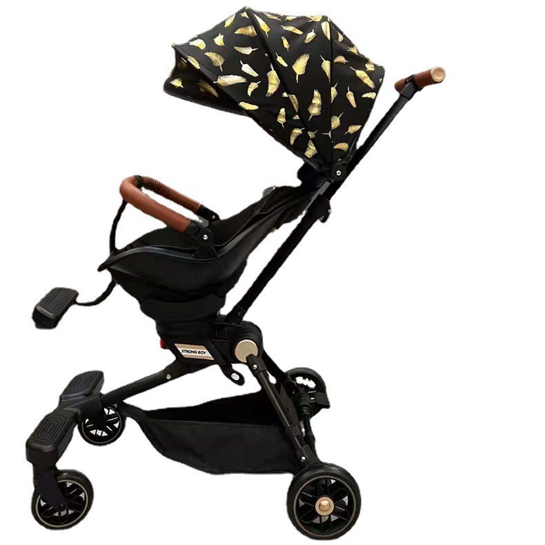 Xe đẩy thông minh 4 bánh cao cấp ghế xoay 360 độ ghế nhiều tư thế Baobaohao V8 / V18 / V22