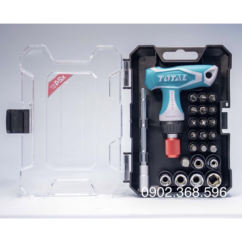 Bộ Tua Vít 24 Chi Tiết Chử T Total TACSD30186 thép Cr-V