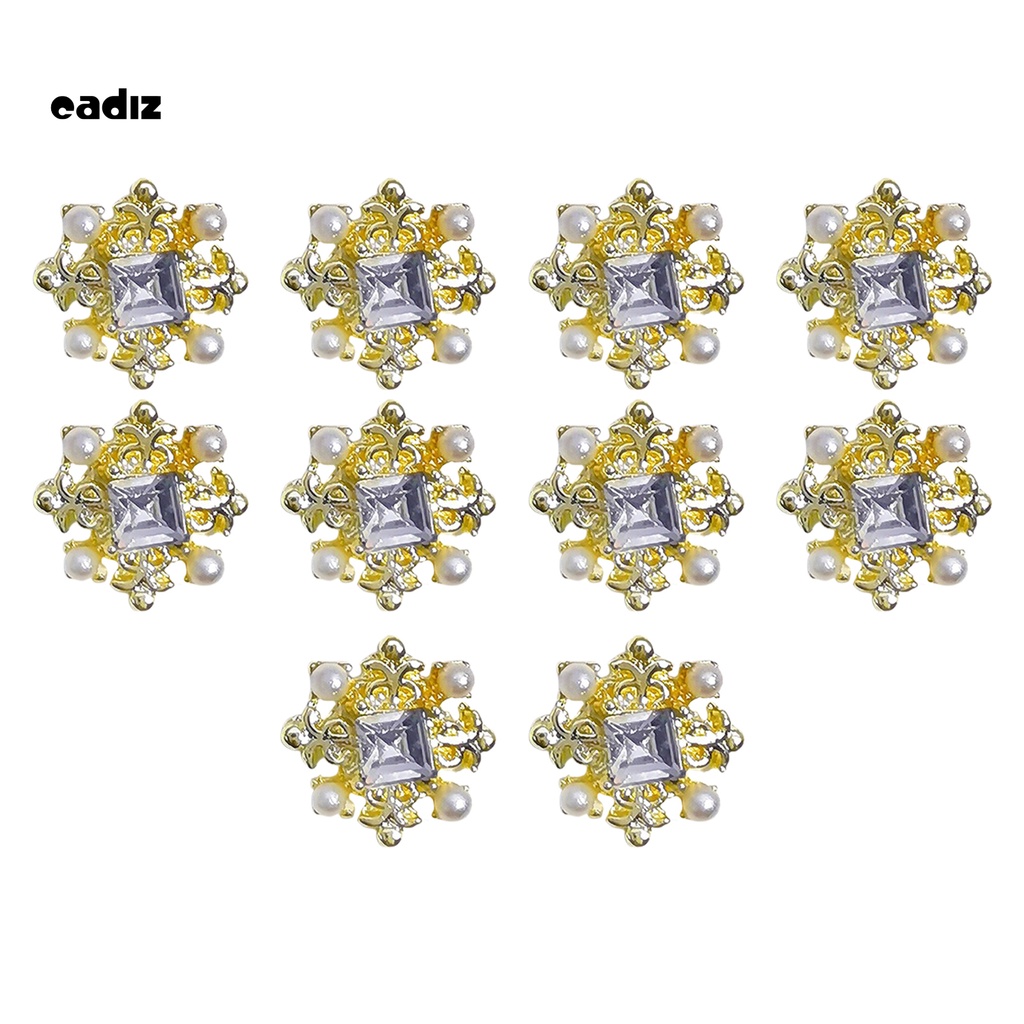 [Hàng mới về] Đồ trang trí móng tay chất liệu kim loại kim cương nhân tạo DIY