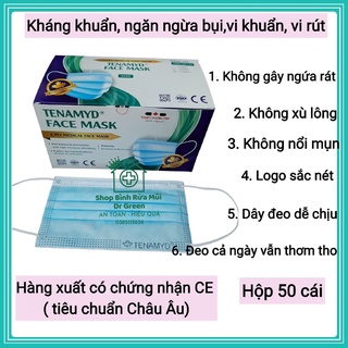 Khẩu Trang Y Tế Face Mask 4 Lớp Tenamyd Hàng Xuất Châu Âu Có Chứng Nhận CE