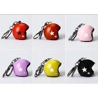 Móc khóa con vịt vàng hình mũ bảo hiểm móc khóa cute phụ kiện móc khóa