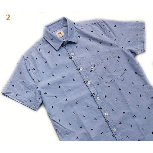 ÁO SƠ MI NAM HỌA TIẾT MỎ NEO | BigBuy360 - bigbuy360.vn