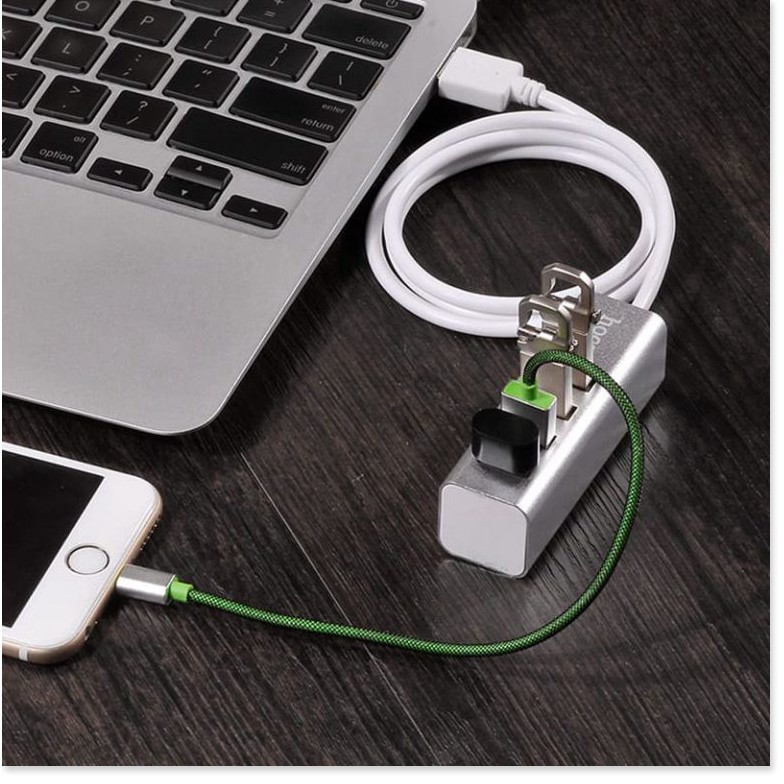 HUB 4 cổng USB Hoco HB1 tương thích cao chất liệu vỏ hợp kim nhôm cao cấp - MrPhukien