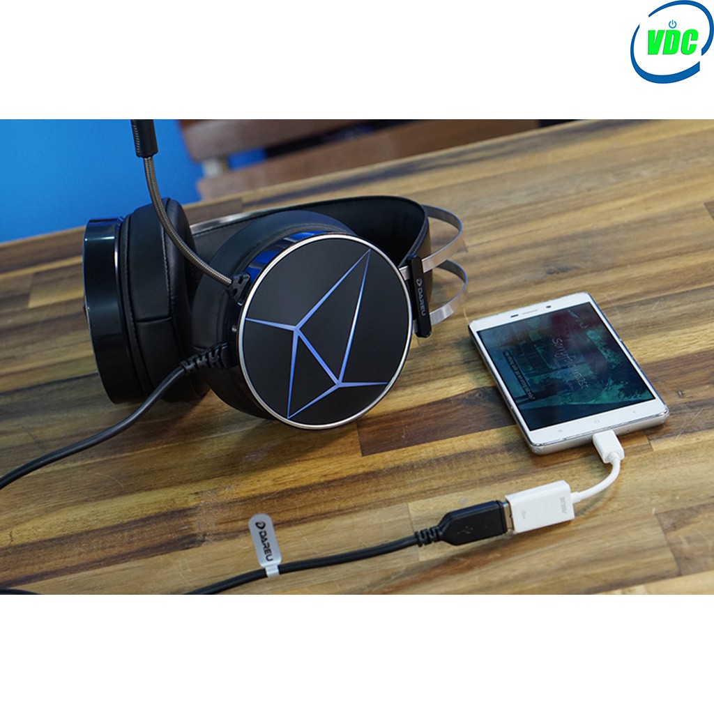 Tai nghe Gaming Dareu EH722S 7.1 - Led RGB - Âm thanh giả lập - Bass siêu căng - Bảo hành 12 tháng | BigBuy360 - bigbuy360.vn