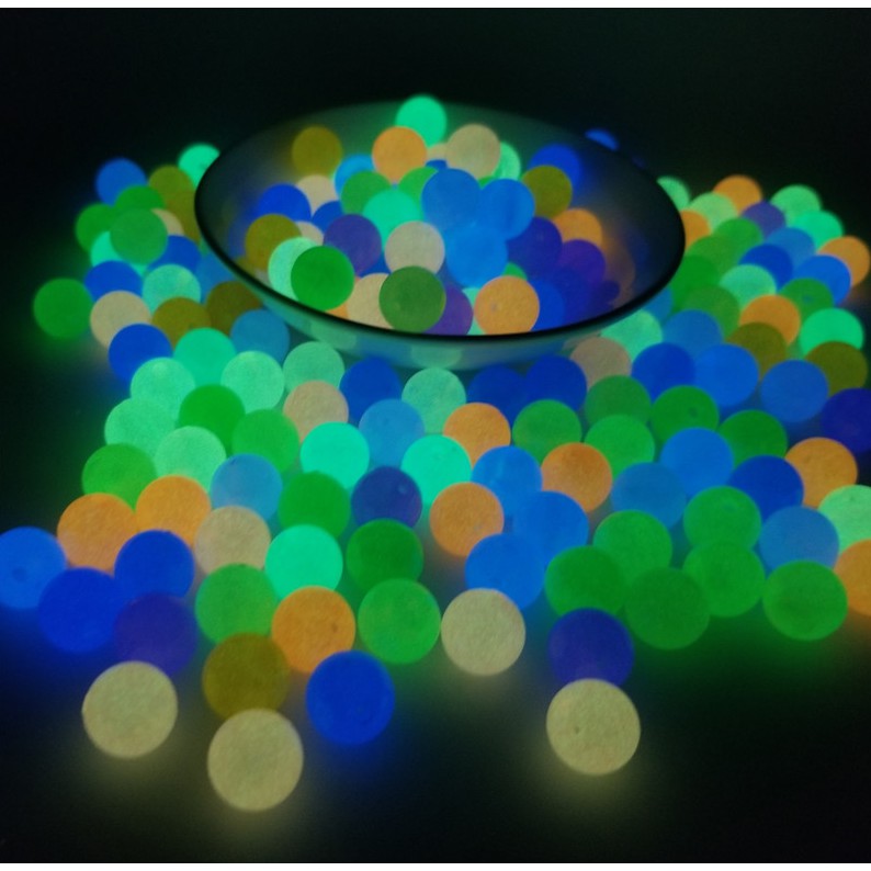 Hạt Nhựa Dạ Quang 6-12mm Dùng Làm Trang Sức Thủ Công