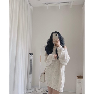  Áo len hạt gạo khoét vai siêu hot 