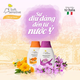 Dung dịch vệ sinh phụ nữ Soft&Sensitive - Italia(Vàng)