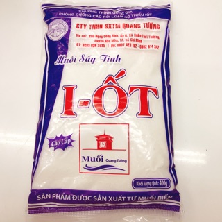 Muối tinh luyện Iot Quang Tường 400g