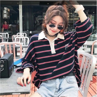 Áo sọc giấu quần